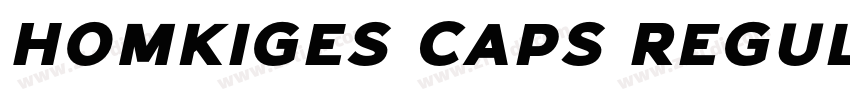 Homkiges Caps Regula字体转换